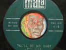 HEAR David Gates 45 You'll Be My Baby / What's This MALA rockabilly rocker