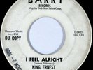 Northern Soul 45 KING ERNEST I Feel Alright b/w Hold It Baby BARRY promo  HEAR