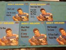 5x Ricky Nelson - deutsche London Singles im Picturecover 