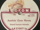 Turkish 1940s Odeon band Arabic ciftetelli exquisite dance air 78 HEAR
