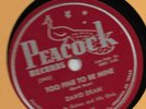 David Dean 78rpm - Peacock 1645 - Stay Here with Me / Too Fine to Be Mine (E-)