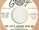 THE TEMPTATIONS The Girls Alright With Me GORDY DJ MOTOWN NORTHERN SOUL USA 45