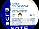 James P. Johnson's Blue Note Jazzmen - After You've Gone / Joy-Mentin' 12