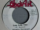 RARE REGGAE WINSTON HEYWOOD LONG LONG TIME 75 UPSETTERS BLACK ART JAMAICA 45 EX-