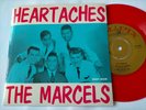 Mega rare The Marcels EP Heartaches Colpix CEP 808 Sweden Near Mint/Near Mint