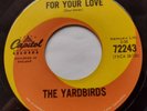 CANADA  Ex THE YARDBIRDS For Your Love 1965 1st Press CAPITOL 72243 45