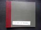 78 RPM Vintage 12” Record Storage Album Book 12 Pages GRAY / RED Clean Index  +5