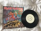 IRON MAIDEN RUN TO THE HILLS RARE WHITE LABEL TEST PRESSING SINGLE RECORD