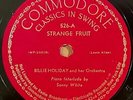 78 rpm Billie Holiday-Strange Fruit / Fine And Mellow Commodore 526 in E+