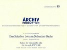ARCHIV 14188 - FOURNIER - BACH CELLO SUITES 5 & 6 - MONO - GERMAN GATEFOLD - NM