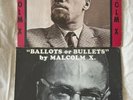 Two Malcolm X Vinyl LPs - Message To Grass Roots and Ballots Or Bullets VG VG+