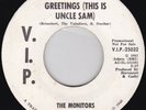 Motown--The Monitors--Greetings (This Is Uncle Sam) / Same