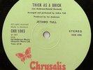 JETHRO TULL THICK AS A BRICK DANISH LP 1972 ROCK PSYCH 12 PAGE NEWSPAPER SLEEVE