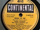 CHARLIE PARKER w/ Sarah Vaughan & Dizzy Gillespie Continental 78rpm #6024 EX MIN