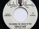 FONTELLA BASS - I'M LEAVING THE CHOICE TO YOU / IT SURE IS GOOD - SOUL 45 *PROMO