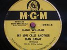 Hank Williams 78 RPM / Long Gone Lonesome Blues & My Son Calls ...(473-0620-P)