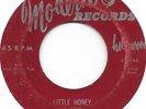 MARVIN & JOHNNY Little Honey/Honey Girl on Modern R&B jump blues 45 HEAR