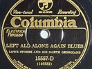 Lowe Stokes & His North Georgians - Left All Alone Again Blues - Columbia 15557
