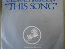 GEORGE HARRISON - This Song MINT white label '76 Dark Horse 45 & PS Beatles