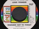 LOUIS YOUNGER: here i come / remember not to forget FESTIVAL 7