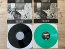 nirvana bleach vinyl x2 - one sub pop green - one tupelo black