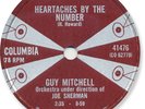1959 GUY MITCHELL Rock’n Roll 78 RPM Record. Heartaches by the Number