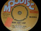 VG+ UK MOODISC REGGAE / SKA 45 - I ROY AND DENNIS WALKS - HEART DON'T LEAP