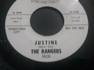 The Rangers - Justine bw Reputation Orig 1964 Challenge Promo 45 - Guaranteed