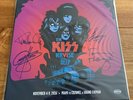 KISS KRUISE VI GENUINE SIGNED AUTOGRAPHED LTD EDITION NEW RED VINYL W HYPE CARD