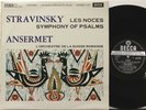 SXL 2277 WB ED1 Stravinsky, Les Noces, Symphony of Psalms, Ansermet, OSR