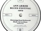 Mississippi Fred McDowell Ann Arbor Blues Festival 1969 Ltd 78 RPM Promo NM 10