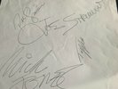 The Clash - Signed sheet , 4 signatures in ink - punk sex pistols