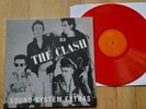 THE CLASH-SOUND SYSTEM EXTRAS PROMO LP-PUNK PISTOLS DAMNED STRUMMER-ORANGE VINYL