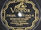 Memphis Stompers - Memphis Stomp/Goofer Feathers Blues, Victor 21641, 78rpm