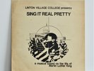 LINTON VILLAGE COLLEGE Sing It Real Pretty PRIVATE LP '77 Martin Luther King