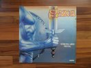Saxon - strong arm metal - Vintage French import vinyl record LP Heavy metal