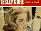 60S TEEN POP MERCURY LESLEY GORE SHE'S A FOOL PICTURE SLEEVE