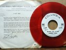 Johnny Cash 'Ring of Fire' Rare Red Vinyl DJ Promotional 45 with Promo Sleeve