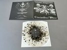 SATANIC WARMASTER / CLANDESTINE BLAZE lim clear spaltter Vinyl LP Same (2004)