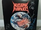 NUCLEAR ASSAULT Handle With Care vinyl LP autographed Near Mint In-Effect