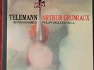 ARTHUR GRUMIAUX 'TELEMANN.12 FANTASISES POUR VIOLON SEUL' GATE FOLD. ED1. NM