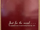 Tommy Vig “Just For The Record” RARE PRIVATE JAZZ LP BENNY POWELL FRANK ROSOLINO