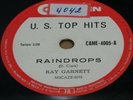 RAY GARNETT 1961 “RAINDROPS/STAND BY ME” UNIQUE EDITION  EX 78 RPM 10” BRAZIL