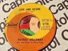 PATRICE HOLLOWAY . Love and desire/Ecstasy . Double A side.Canadian issue gem.
