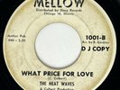 HEAT WAVES What Price For Love / The Buzzard Mellow Soul R&B Promo 45 HEAR