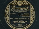 78tk-Jazz-BRUNSWICK 7498-Billie Holiday-Teddy Wilson-(What a little moonlight )