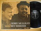 GERRY MULLIGAN Meets Ben Webster LP 1960 US Verve MG V-8343 T logo EX-