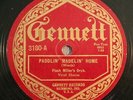 FLASH MILLER ORCHESTRA/JUD HILL's BLUE DEVILS Gennett 3180 Jazz 78 G