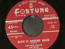 HUNT SISTERS: elvis is rocking again / teardrops FORTUNE 7