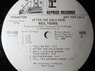 NEIL YOUNG – After The Gold Rush - LP RARE WHITE LABEL PROMO w LYRIC INSERT
